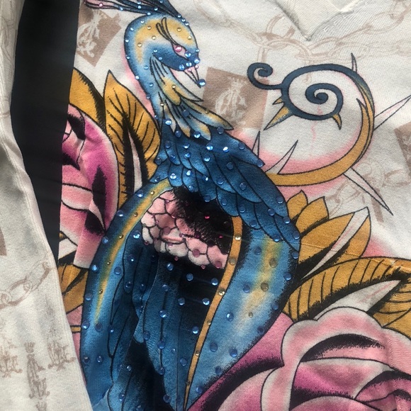 Used Christian Audigier hooded top - Picture 3 of 7